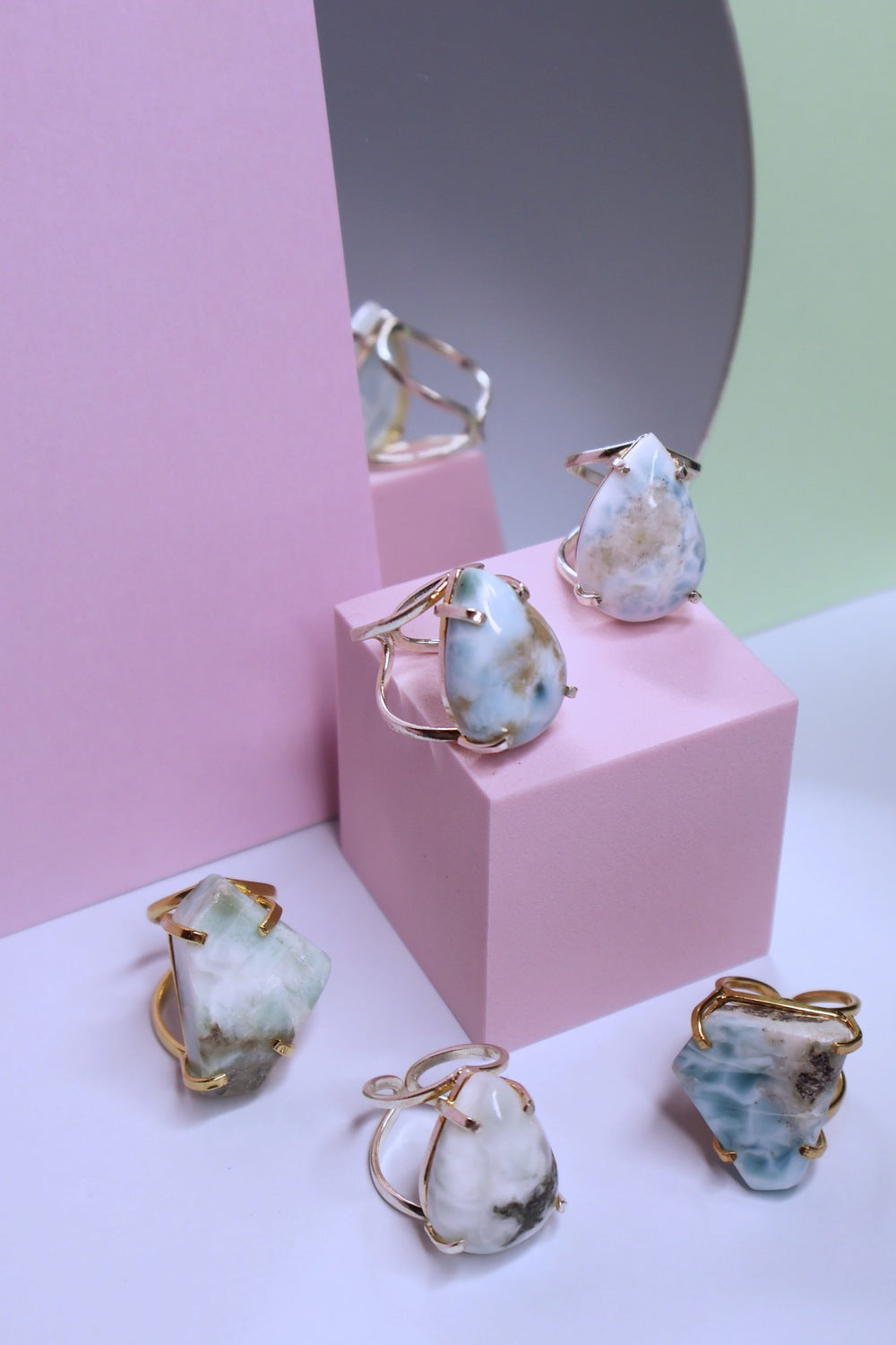 Larimar Arc Ring