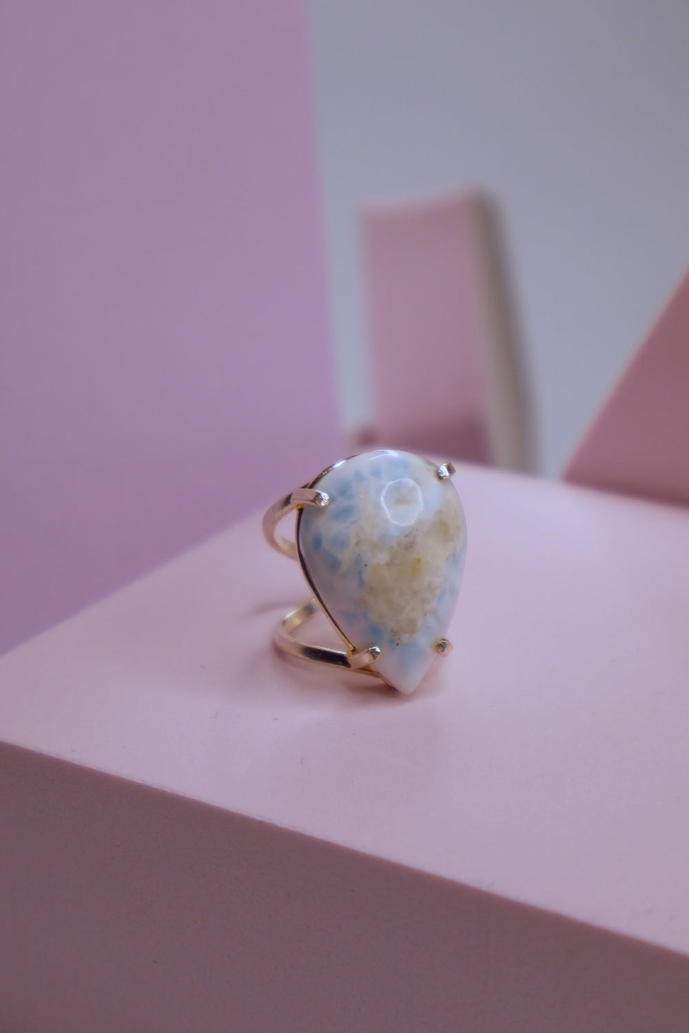 Larimar Arc Ring