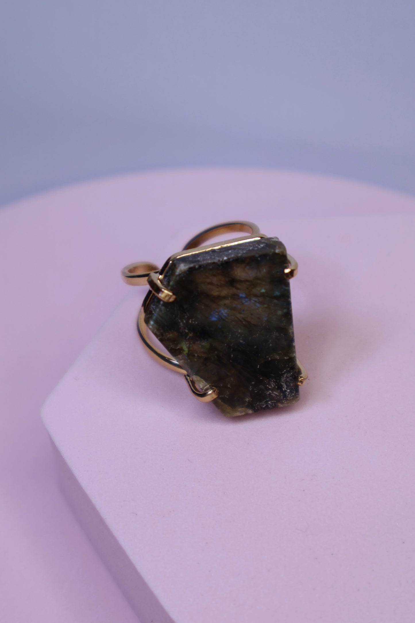 Labradorite arc ring