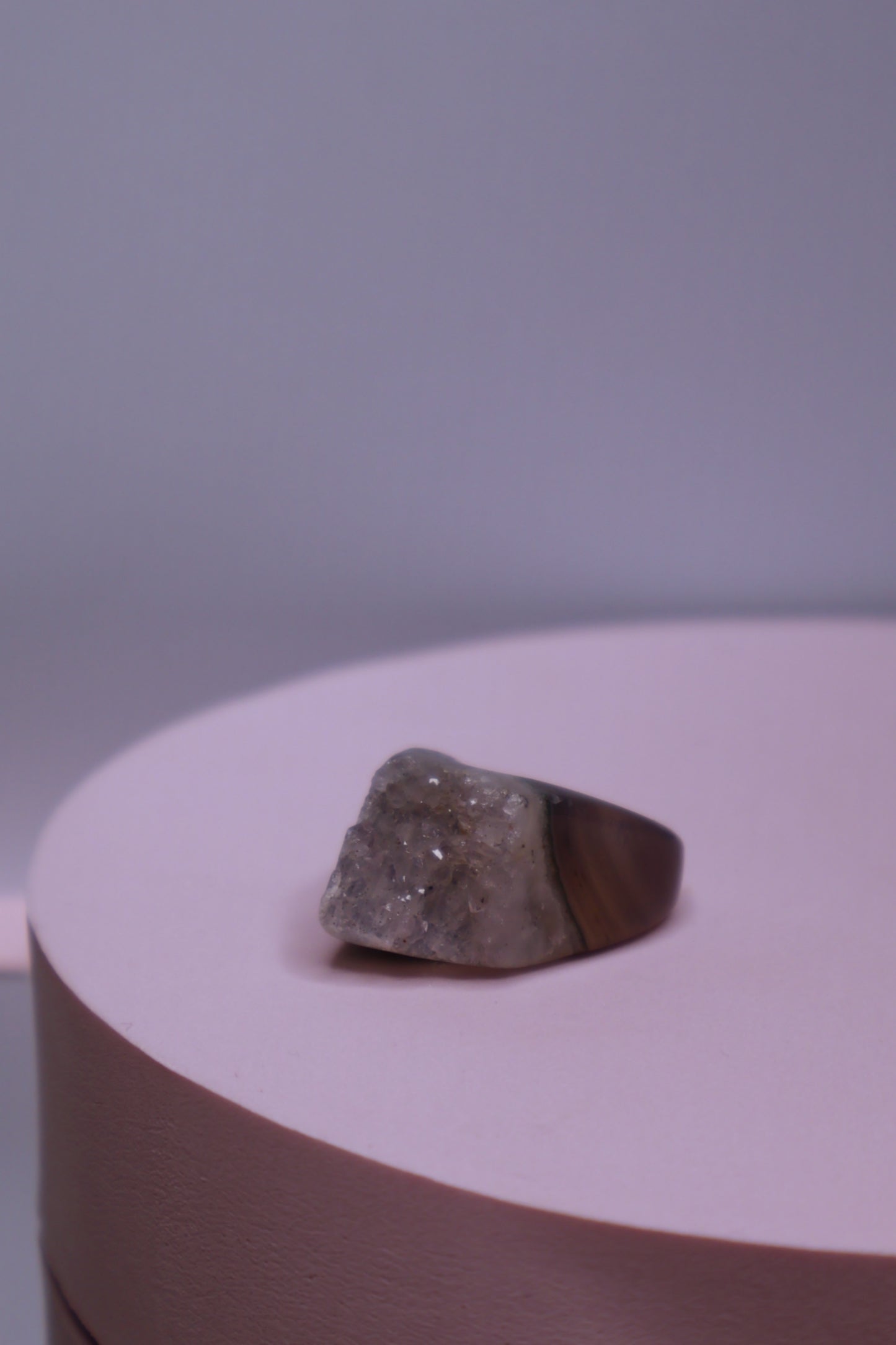 Druzy Carved Rings