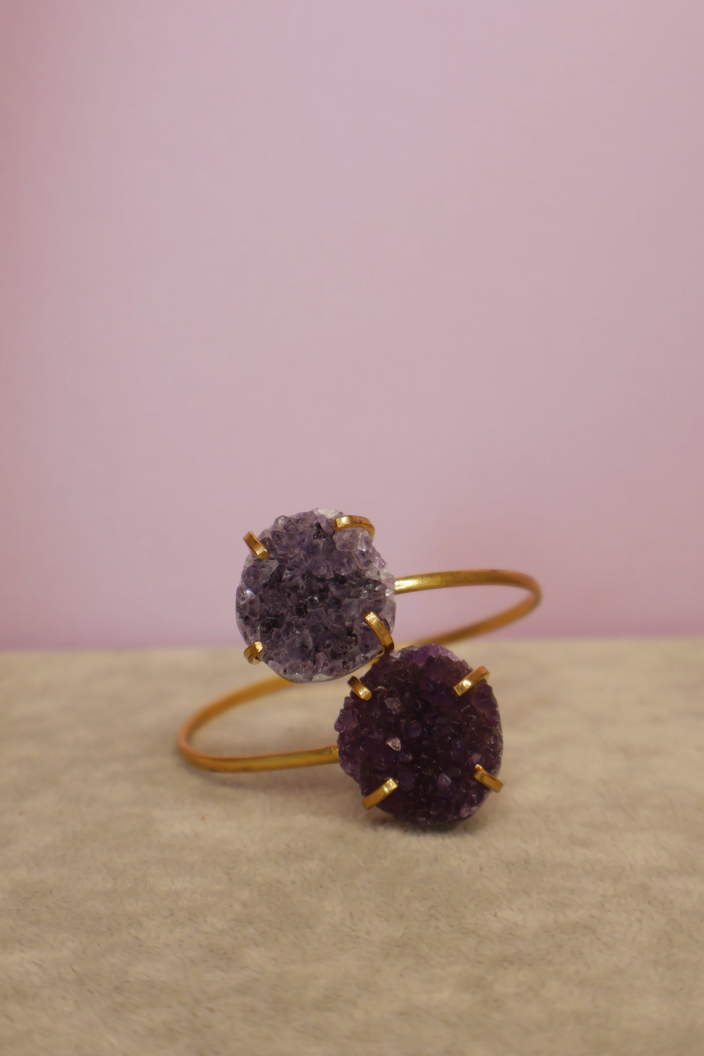 Dark Amethyst Duo Bracelet