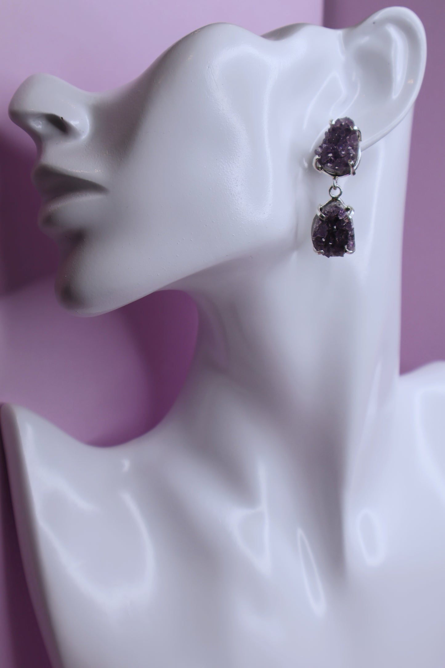 Dark Amethyst Earrings