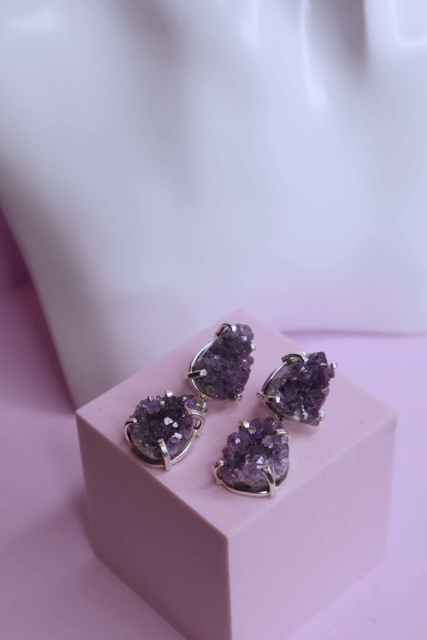 Dark Amethyst Earrings